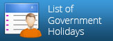 List of Governments Holidays